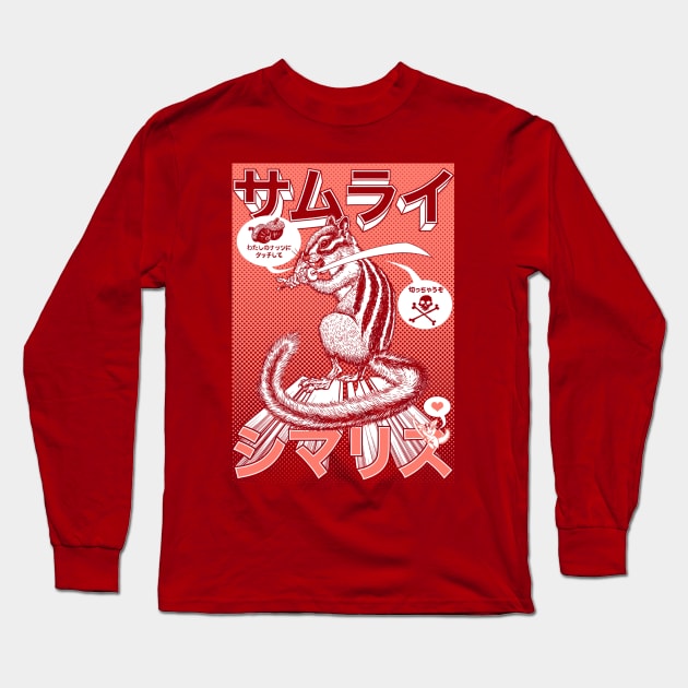 Samurai Chipmunk! Long Sleeve T-Shirt by CMButzer